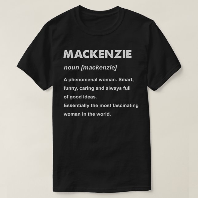T-shirt Nom Mackenzie (Design devant)