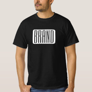 T-shirt Nom moderne ou nom de marque modifiable pour l'ent