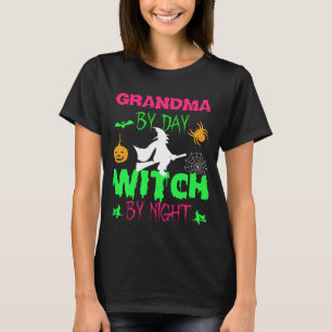 T-shirt NOM OU JOB Par Jour Sorcière Par Nuit Halloween