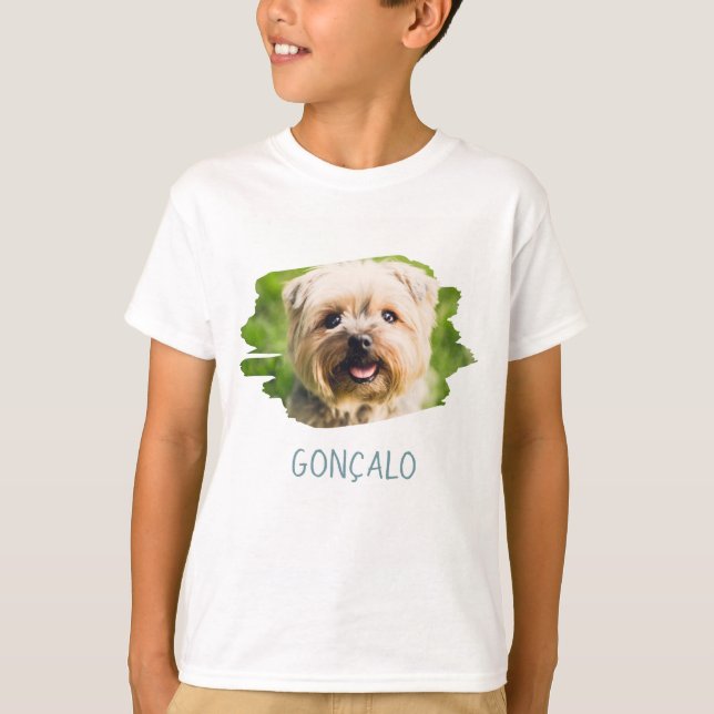 T-shirt Nom personnalisé Ajouter une photo Créer votre pro (Devant)