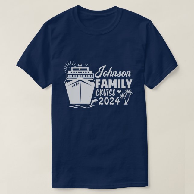 T-shirt Nom personnalisé Année Croisière Famille Correspon (Design devant)