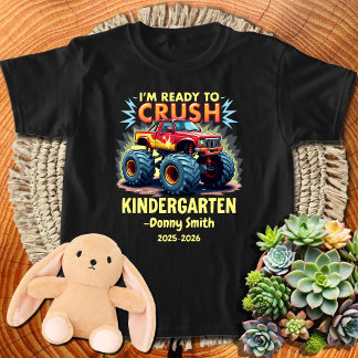 T-shirt Nom personnalisé Année Je suis prêt à écraser la m