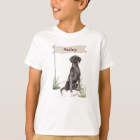 Nom personnalisé Black Lab Pet Dog