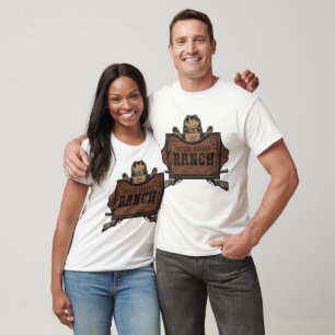 T-shirt NOM PERSONNALISÉ Canons Cowboy Connexion Western R
