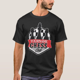 T-shirt Nom personnalisé Chess Player Club Checkmate