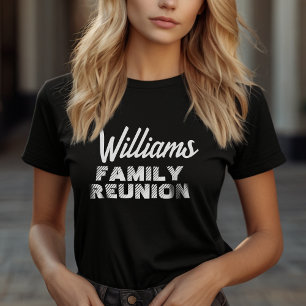 T-shirt Nom personnalisé de réunion de famille simple