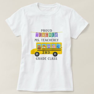 T-shirt Nom personnalisé du Merci de l'enseignant  Mignons