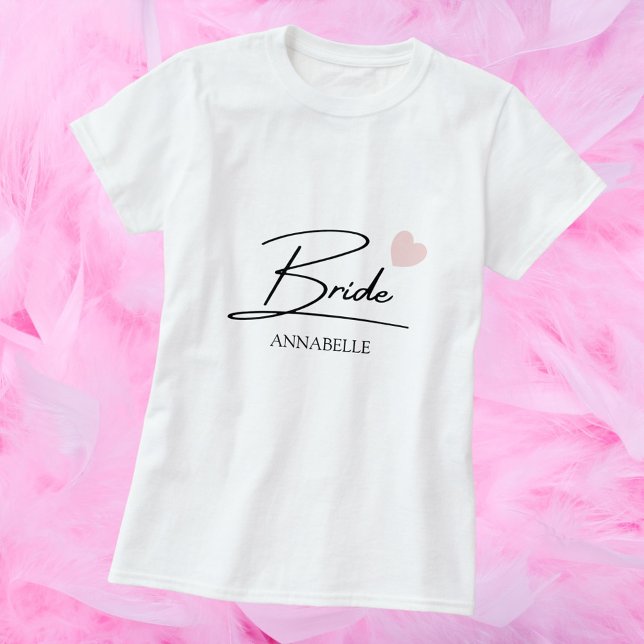 T-shirt Nom personnalisé du script de mariage (Créateur téléchargé)
