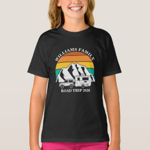 T-shirt nom personnalisé famille vacances montagne Voyage