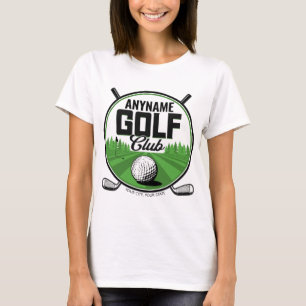 T-shirt Nom personnalisé Joueur de golf professionnel Golf