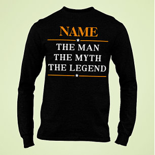 T-shirt Nom Personnalisé L'Homme Le Mythe La Légende