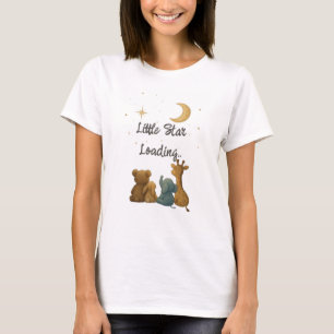 T-shirt Nom personnalisé "Little Star Loading" Maman-to-be