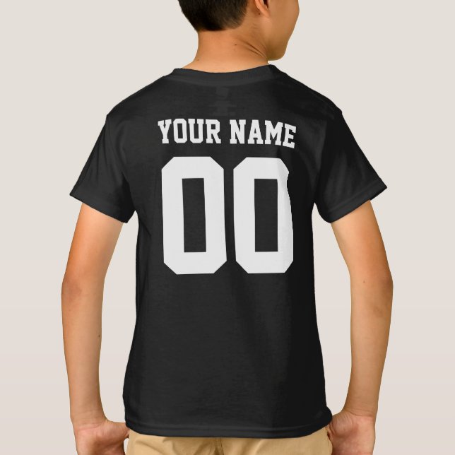 T-shirt Nom personnalisé Numéro Enfants Football Jersey Sh (Dos)