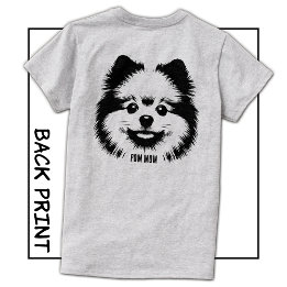 T-shirt Nom personnalisé ou texte Pop Art Maman Pomeranian