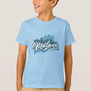 T-shirt Nom personnalisé / Texte Malaga Espagne