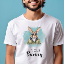 Nom personnalisé Uncle Bunny Matching Family Group