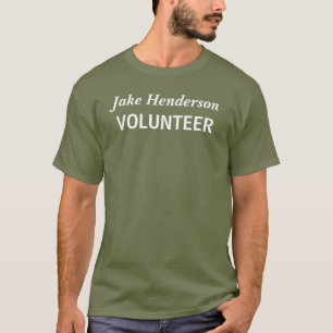 T-shirt Nom personnalisé Volontaire