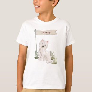 T-shirt Nom personnalisé Westie chien animal de compagnie