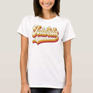 T-shirt Nom rétro Isabella Design vintage des années 70