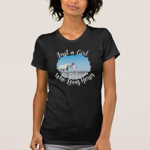 T-shirt Nom Sentiment Photo Juste une fille qui aime les c
