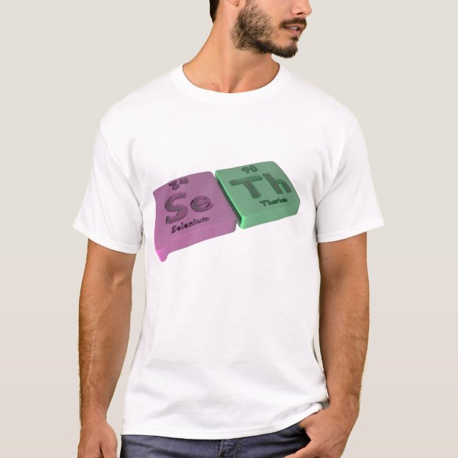 T-shirt Nom-Seth-Se-Th-Sélénium-Thorium (Devant)