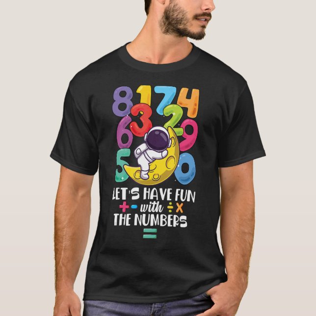 T-shirt Nombre Calculateur d'apprentissage costume match j (Devant)