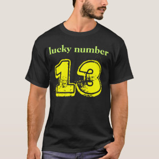 T-shirt nombre chanceux 13