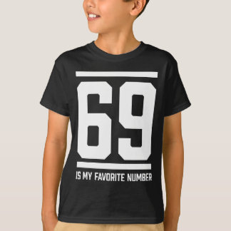 T-shirt Nombre de 69 favoris