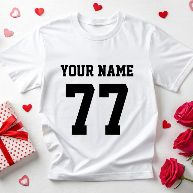 T-shirt Nombre de joueurs personnalisés Maman de football  (Créateur téléchargé)
