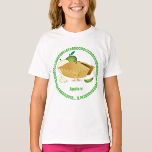 T-shirt Nombres de personnage de dessin animé de tarte aux