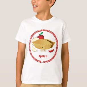 T-shirt Nombres de personnage de dessin animé de tarte aux
