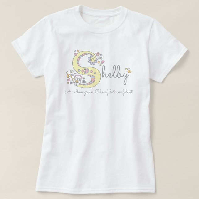 T-shirt nommé de monogramme de signification des (Design devant)