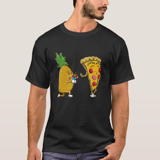 T-shirt Non à l'ananas sur Pizza Cute Pizza Pizza Hate (Devant)