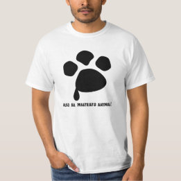 T-SHIRT NON À LE JE MALTRAITE ANIMAL