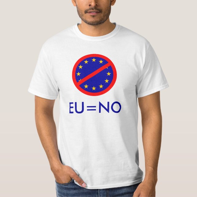 T-shirt Non à l'UE (Devant)