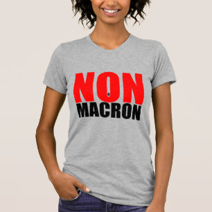 T-SHIRT NON À MACRON