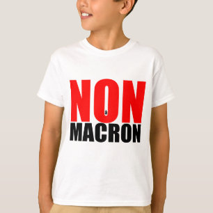 T-SHIRT NON À MACRON