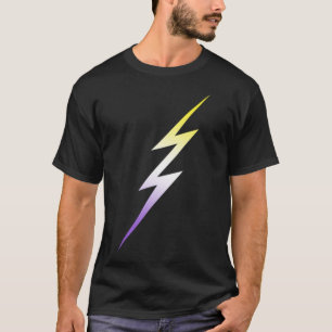T-shirt Non binaire Subtil LGBTQ LGBT Éclair Enby NB