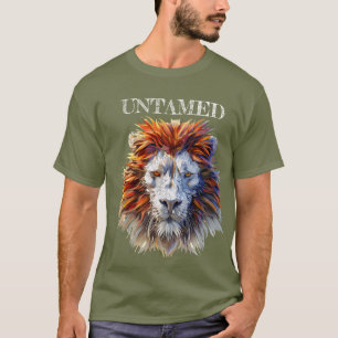 T-shirt Non dompté - Lion sauvage Visage Tee