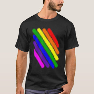 T-shirt Non Droit Lgbt Arc-en-ciel Limites Diffusées Lgbt