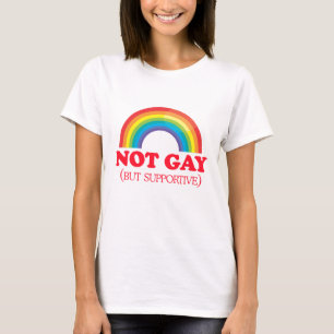 T-shirt NON GAI, mais de support