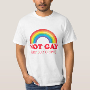 T-shirt NON GAI, mais de support