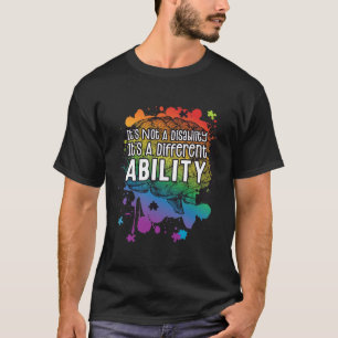 T-shirt Non Handicap Une capacité différente Autisme