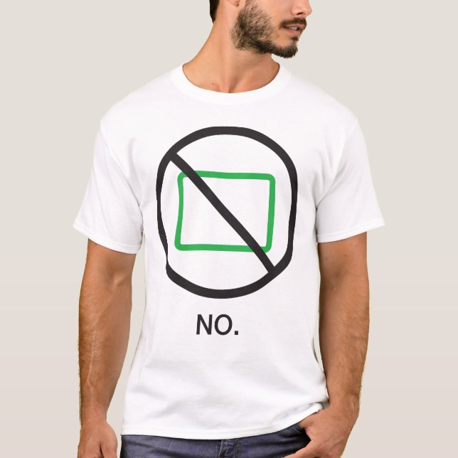 T-shirt Non La chemise des hommes (Devant)