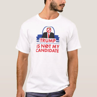 T-shirt Non ma conception de chemise d'atout de candidat