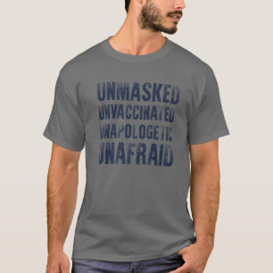 T-shirt Non Masqué Non Vacciné Sans Peur Sans Peur Freed