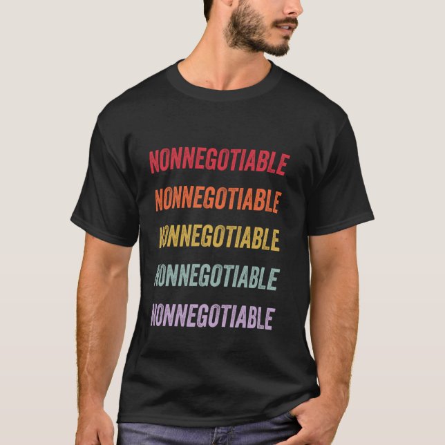 T-shirt Non négociable (Devant)