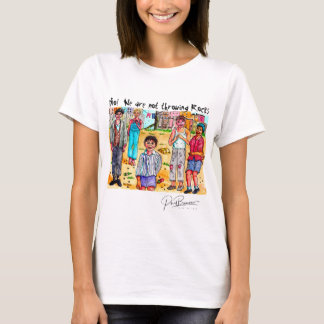 T-shirt Non! Nous ne jetons pas de pierres