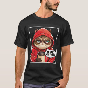 T-shirt Non Pas Aujourd'Hui Chat I Lazy Chat Nope 1