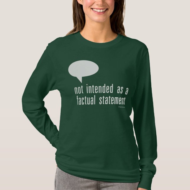 T-shirt non prévu comme déclaration factuelle (Devant)